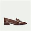 Hispanitas Turin Pointed Toe Loafer - Taupe Patent